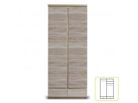 Akasztós szekrény, 01 típus, 2 fiókos, 2 ajtós, sonoma tölgyfa, PANAMA, Kategória:Szekrények, Szélesség:cm Hosszúság:cm Magasság:cm