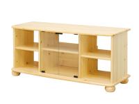 Claudia TV állvány széles, Kategória:Egyéb fenyőbútorok, Szélesség:125cm Hosszúság:45cm Magasság:55cm