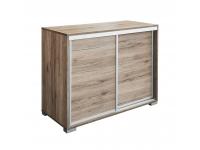 Bíró tolóajtós komód, Kategória:Komódok, Szélesség:115cm Hosszúság:50cm Magasság:90cm