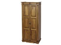 Classic 2 ajtós válaszfalas antik fenyő szekrény, Kategória:Fenyő szekrények, Szélesség:55cm Hosszúság:86cm Magasság:195cm