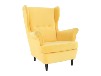Füles fotel, sárga/wenge, RUFINO 3 NEW, Kategória:Fotelek, Szélesség:cm Hosszúság:cm Magasság:cm