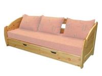 Kikol natúr fenyő kanapéágy , Kategória:Fenyő ágyak, Szélesség:85cm Hosszúság:206cm Magasság:74cm