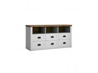 Komód, DTD laminált, erdei fenyő Andersen + lefkas tölgyfa, PROVANCE 3, Kategória:TV komódok, Szélesség:cm Hosszúság:cm Magasság:cm