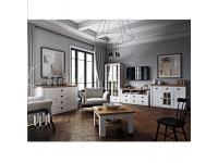 Komód, DTD laminált, erdei fenyő Andersen + lefkas tölgyfa, PROVANCE 3, Kategória:TV komódok, Szélesség:cm Hosszúság:cm Magasság:cm