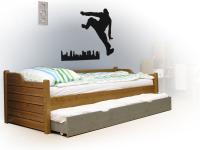 Leo ágykeret vendégágyas, Kategória:Fenyő ágyak, Szélesség:90cm Hosszúság:200cm Magasság:cm