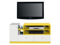 Mobi XII 1 ajtós 2 fiókos részben nyitott TV szekrény, Kategória:Ifjúsági bútor, Szélesség:120cm Hosszúság:50cm Magasság:55cm