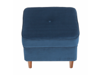 Modern puff, kék/dió, RUFINO 3 NEW, Kategória:Fotelek, Szélesség:cm Hosszúság:cm Magasság:cm