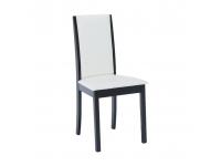 Szék, wenge/műbőr fehér, VENIS NEW, Kategória:Étkező székek, Szélesség:cm Hosszúság:cm Magasság:cm