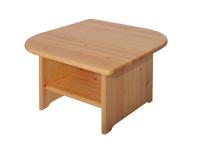 Tibi csepp alakú dohányzóasztal, Kategória:Fenyő asztalok és székek, Szélesség:75cm Hosszúság:75cm Magasság:47cm