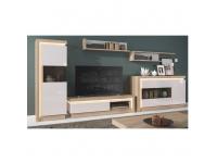 TV asztal 02, riviéra tölgy/HG fehér, LEONARDO TV asztal 02, riviéra tölgy/HG fehér, LEONARDO, Kategória:TV komódok, Szélesség:cm Hosszúság:cm Magasság:cm