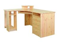 Vanessa nagy sarokíróasztal, Kategória:Fenyő asztalok és székek, Szélesség:151cm Hosszúság:200cm Magasság:74cm
