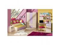 Sarokszekrény, kőrisfa/zöld, EGO L14, Kategória:Szekrények, Szélesség:cm Hosszúság:cm Magasság:cm