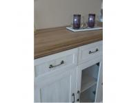 Vitrin polcokkal üveg ajtóval, északi erdei fenyő/tölgyfa, ROYAL W4D, Kategória:Tálalók és vitrinek, Szélesség:cm Hosszúság:cm Magasság:cm