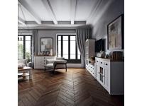 Vitrines szekrény, DTD laminált, erdei fenyő Andersen + lefkas tölgyfa, PROVANCE2, Kategória:Szekrények, Szélesség:cm Hosszúság:cm Magasság:cm