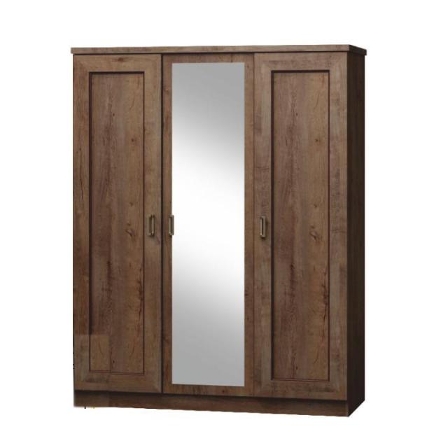 Akasztó szekrény polcokkal, lefkas tölgyfa, TEDY T15 TÍPUS, Kategória:Szekrények, Szélesség:cm Hosszúság:cm Magasság:cm