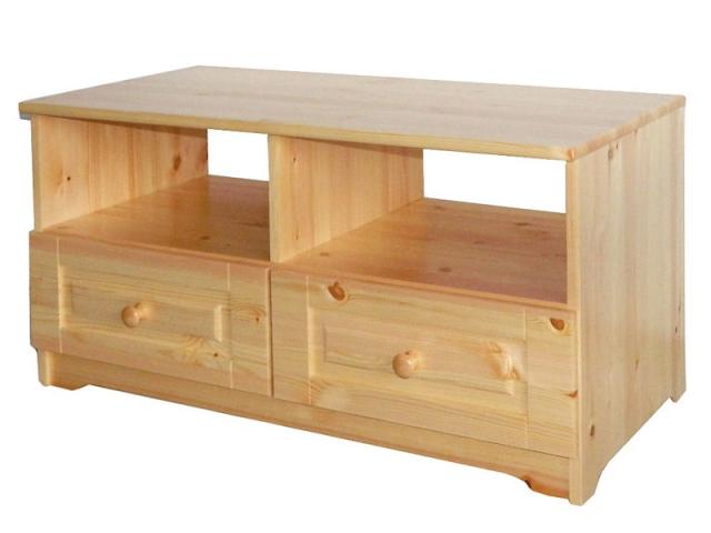 Balázs TV állvány 2 fiók, Kategória:Egyéb fenyőbútorok, Szélesség:100cm Hosszúság:50cm Magasság:50cm