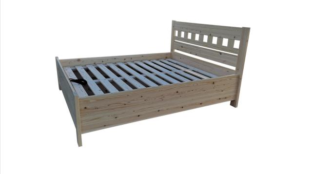 Bende ágyneműtartós ágykeret, Kategória:Fenyő ágyak, Szélesség:90cm Hosszúság:200cm Magasság:cm