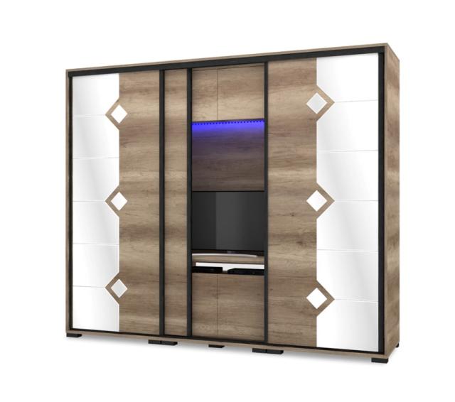 DIAMOND TV-s gardrób, Kategória:Szekrények, Szélesség:cm Hosszúság:cm Magasság:cm