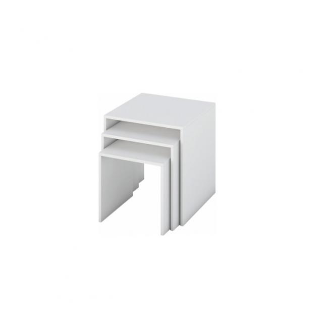 Kisasztal szett, DTD laminált/ABS élek, fehér, SIPANI NEW Kisasztal szett, DTD laminált/ABS élek, fehér, SIPANI NEW, Kategória:Dohányzóasztalok, Szélesség:cm Hosszúság:cm Magasság:cm