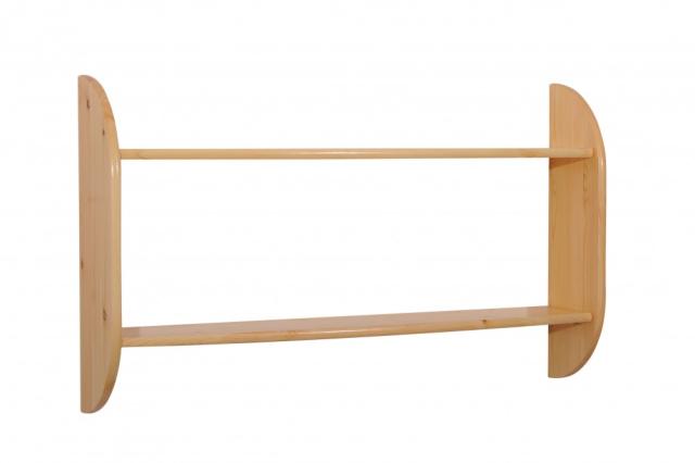 Lili falipolc 2-es 100 cm-es, Kategória:Fenyő polcok, Szélesség:100cm Hosszúság:18cm Magasság:60cm