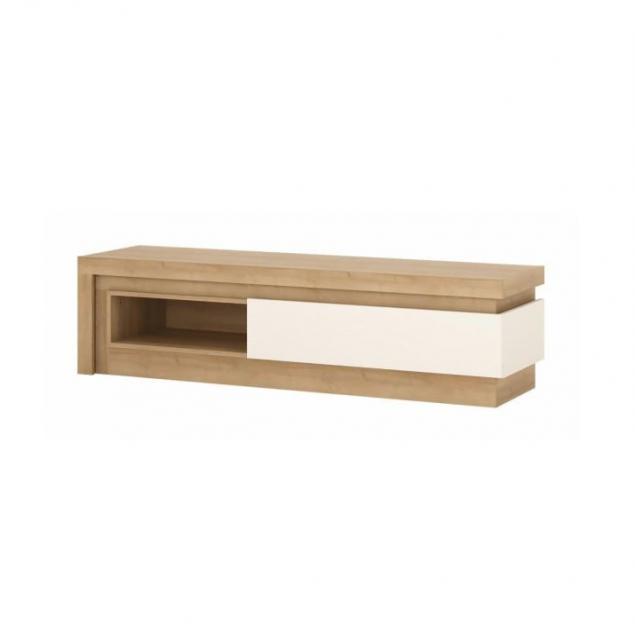 TV asztal 02, riviéra tölgy/HG fehér, LEONARDO TV asztal 02, riviéra tölgy/HG fehér, LEONARDO, Kategória:TV komódok, Szélesség:cm Hosszúság:cm Magasság:cm
