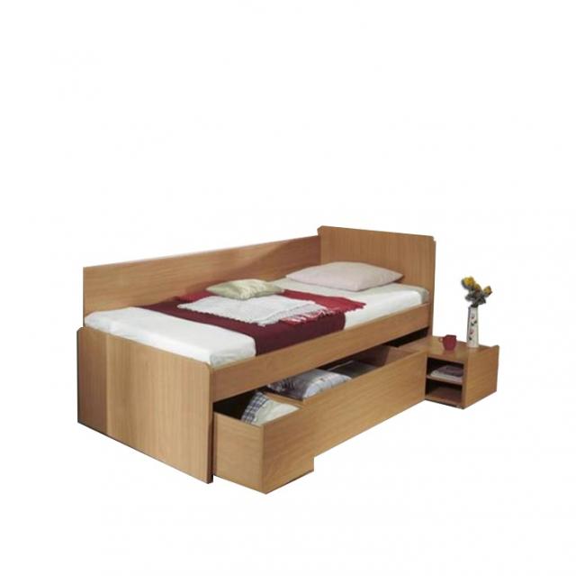 Univerzális ágy ágyneműtartóval, bükkfa, 90x200 cm, OTO, Kategória:Gyerekágyak, Szélesség:cm Hosszúság:cm Magasság:cm